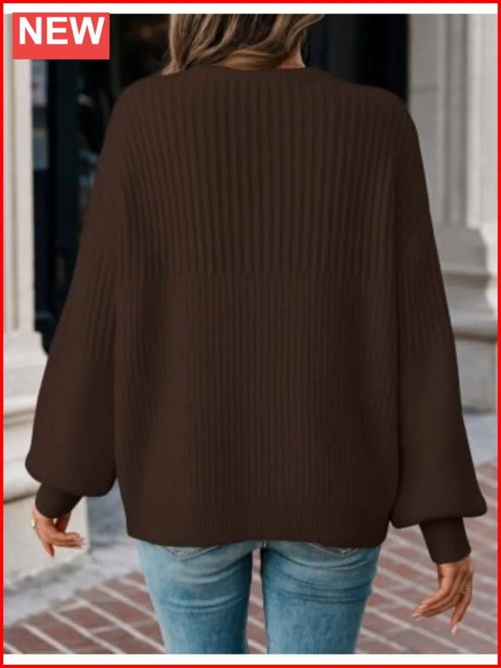 Women's Oversized Lightweight Sweater Batwing Sleeve Pullover Top Crewneck